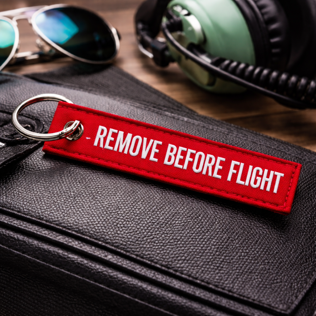 Remove Before Flight Aviation Keychain – Pilot Tag