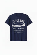Clean & descriptive P-51 Mustang WWII Fighter Plane T-Shirt — Aviation Gift for Pilots & Enthusiasts