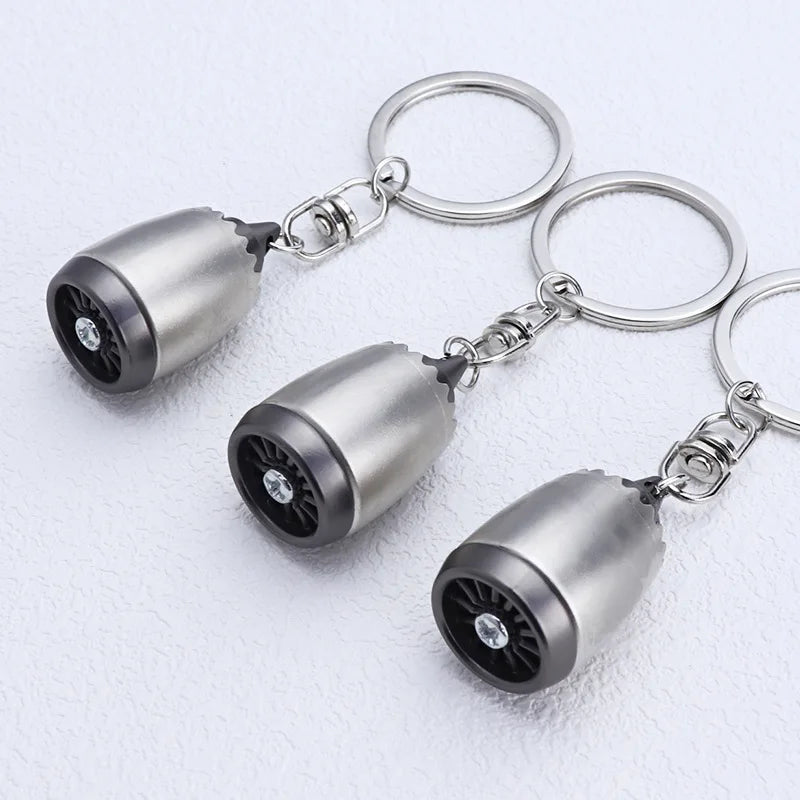 Mini Jet Engine Keychain — Aviation Gift for Pilots & Enthusiasts