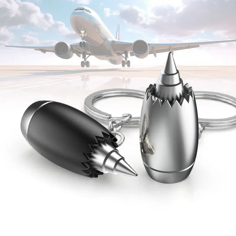 Mini Jet Engine Keychain — Aviation Gift for Pilots & Enthusiasts