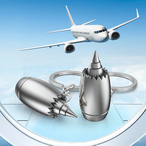 Mini Jet Engine Keychain — Aviation Gift for Pilots & Enthusiasts