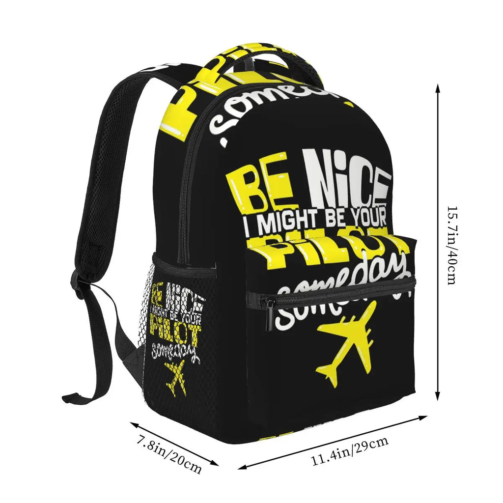 Aviation Pilot Backpack — Funny Quote Flight Bag for Pilots & Enthusiasts